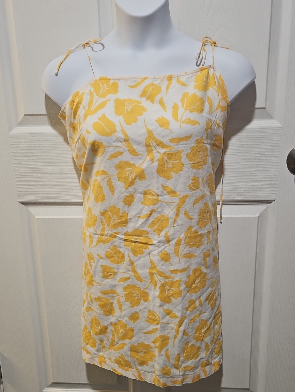 Old Navy White and Yellow Floral Top